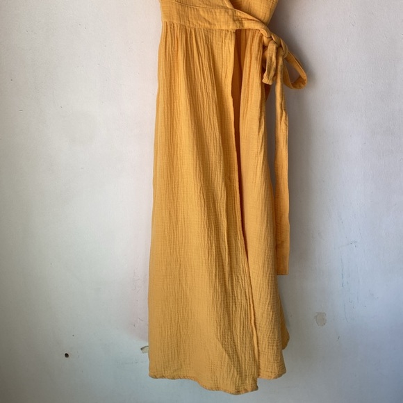 Marine Layer XS Valencia Wrap Midi Dress - Picture 8 of 14